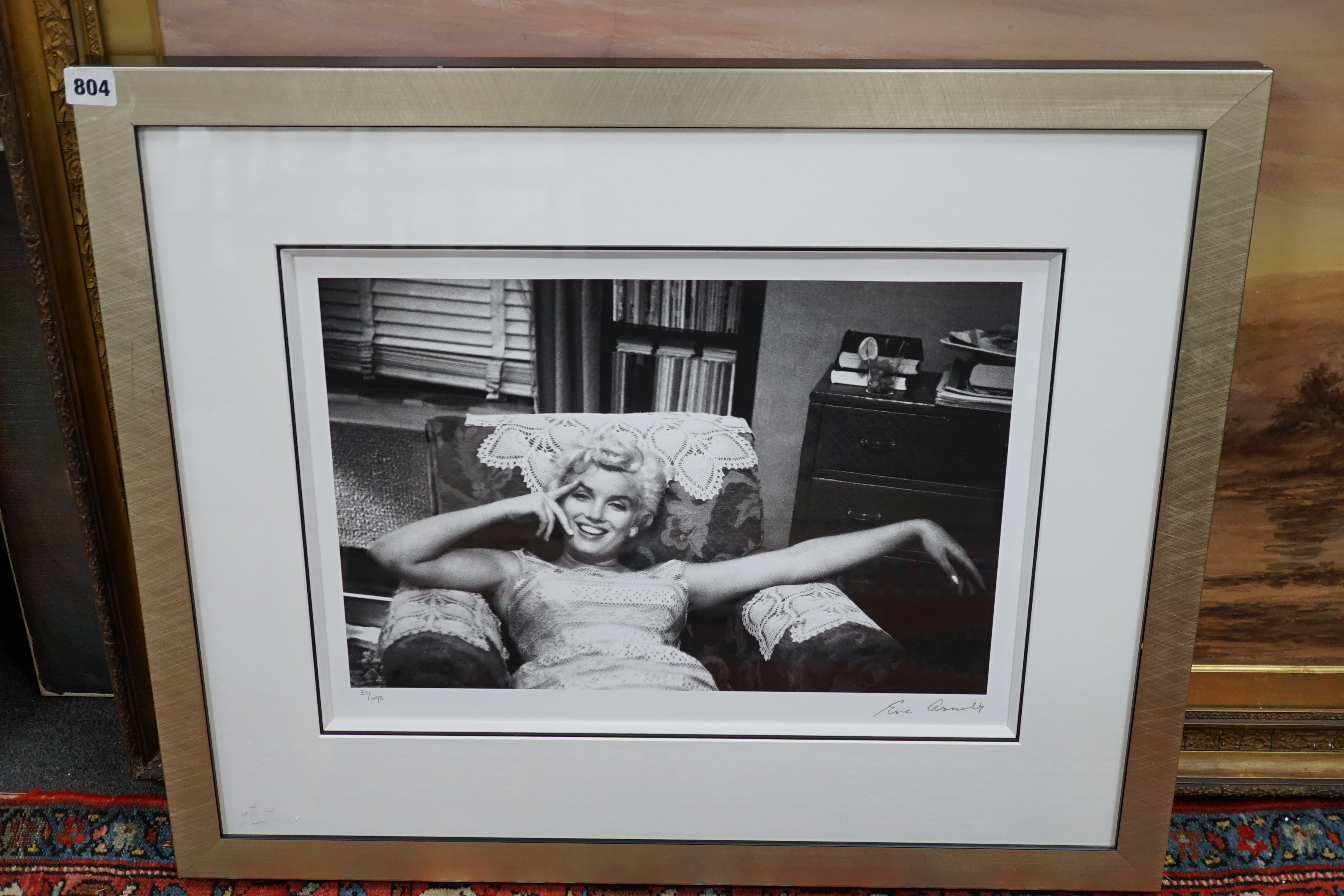 After Eve Arnold (1912-2012), limited edition re-printed photograph, Marilyn Monroe, pencil numbered 37/495, 49cm x 35cm. Condition - good